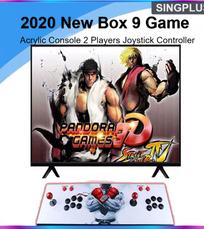 【SG本地卖家】Pandora 9S街机游戏机圣诞设计圣诞礼物新游戏盒9 3160合1街机游戏亚克力游戏机2玩家操纵杆控制器游戏机HDMi